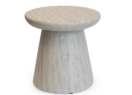 Happy Cocooning Round Side Table Travertine