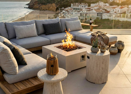 Happy Cocooning Round Side Table Travertine