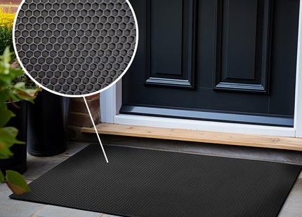 Hexagon Pattern Heavy Duty Rubber Door Mat