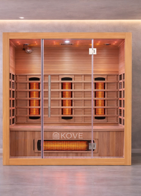 KOVE Full Spectrum Infrared Sauna – 3 Person
