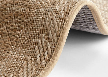 Indoor Outdoor Almendro Round Rug – Chevron Design