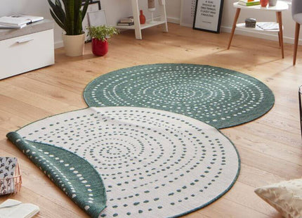 Indoor Outdoor Bali Reversible Round Rug