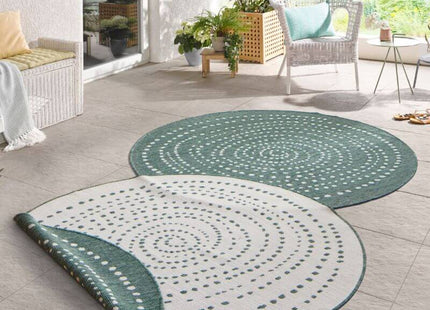 Indoor Outdoor Bali Reversible Round Rug