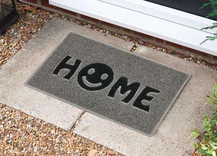 Home Smile Inlay Embossed Doormat