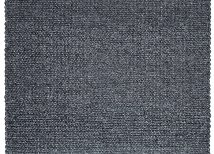 Solid Design Low Pile Eco Charcoal Rug
