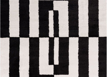 Joli Geometric Black & White Rug