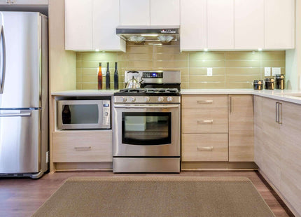 Washable Bordered Beige Rug  | 116B
