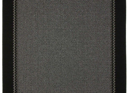 Washable Bordered Black Rug  | 116Bl
