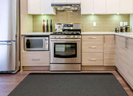 Washable Bordered Black Rug  | 116Bl