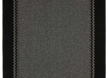 Washable Bordered Black Rug  | 116Bl