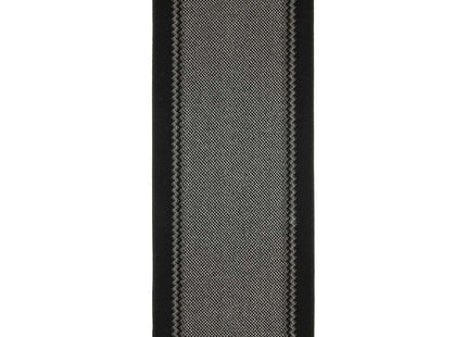 Washable Bordered Black Rug  | 116Bl