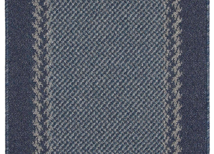 Washable Bordered Blue Rug  | 116Blu