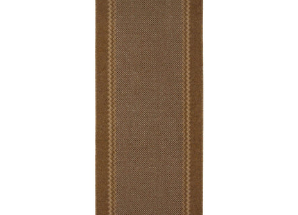 Washable Bordered Brown Rug | 116Br