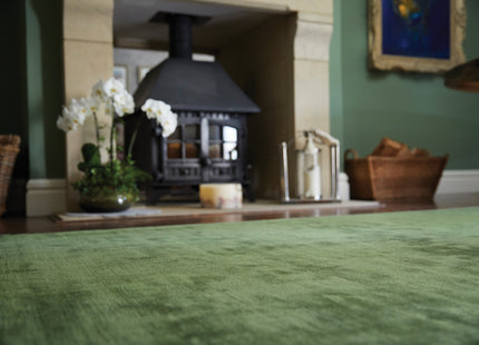 Rug Guru Karma Forest Green Viscose Rug