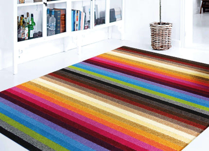Alya Striped Multicolour Rugs | 117M