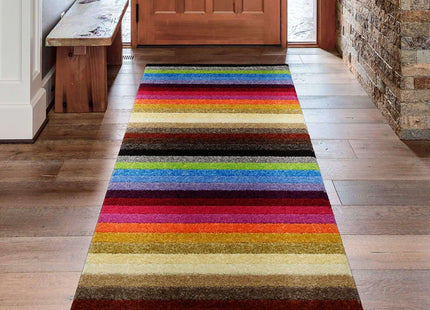 Alya Striped Multicolour Rugs | 117M