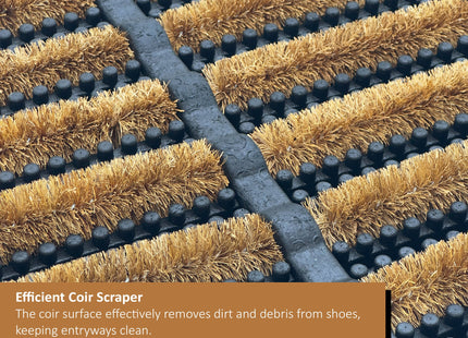 Rubber and Coir Scraper Door Mat
