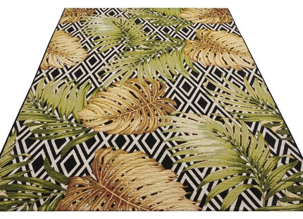 Indoor-Outdoor Leaves Rug
