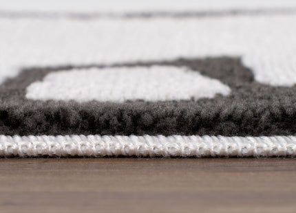 Loft Abstract Dark Grey Rug