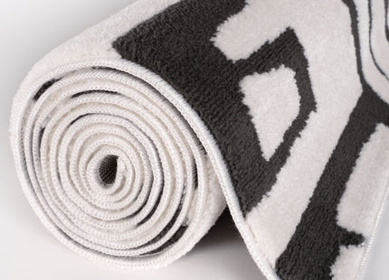 Loft Abstract Dark Grey Rug