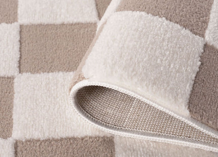 Loft Checkerboard Beige Rug
