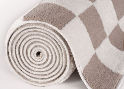 Loft Checkerboard Beige Rug