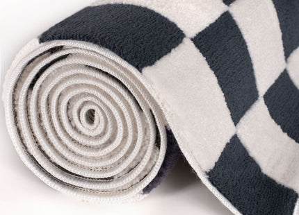 Loft Checkerboard Blue Rug