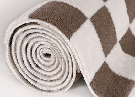 Loft Checkerboard Brown Rug