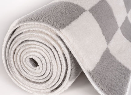 Loft Checkerboard Grey Rug