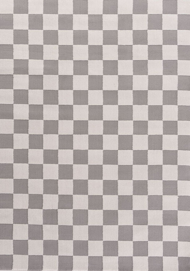 Loft Checkerboard Grey Rug