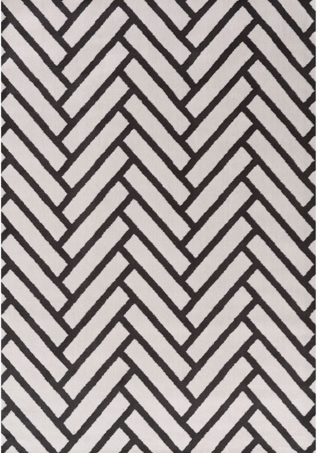 Loft Chevron Dark Grey Rug