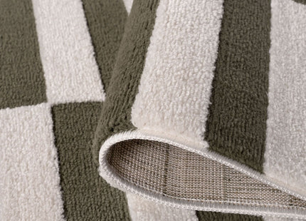 Loft Striped Green Rug