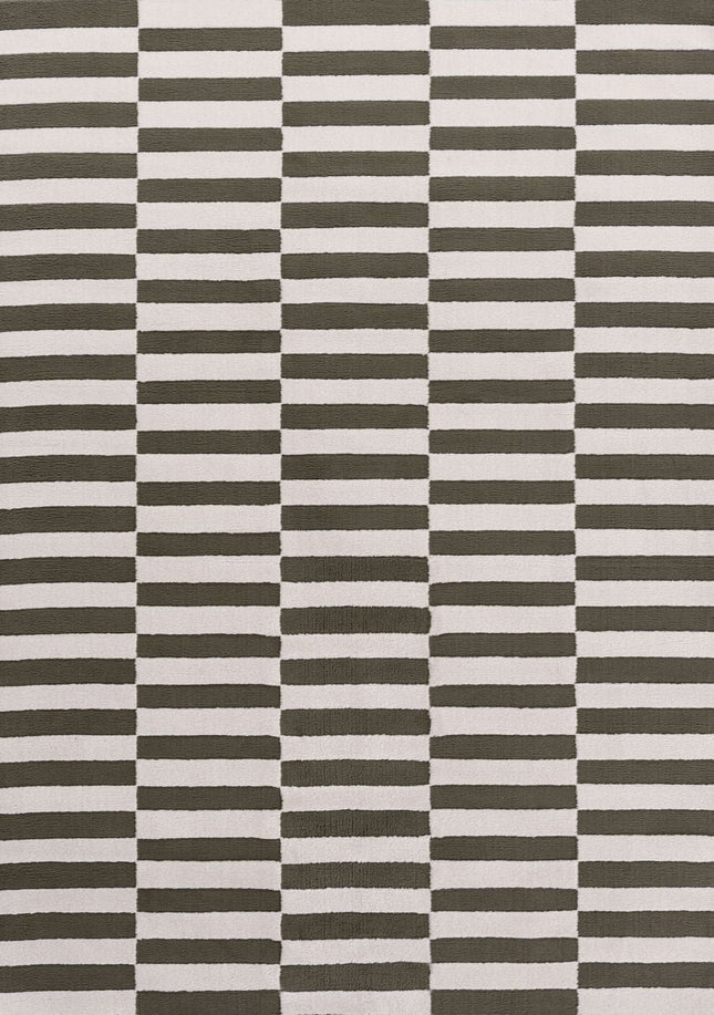 Loft Striped Green Rug