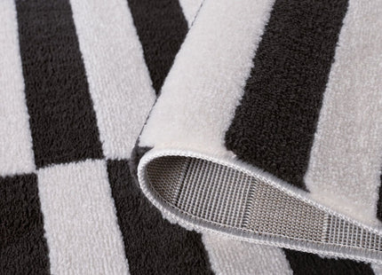 Loft Striped Dark Grey Rug