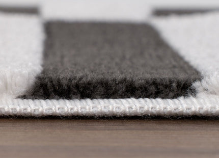 Loft Striped Dark Grey Rug