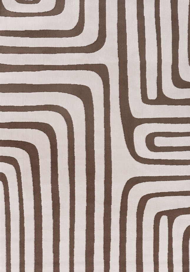 Loft Geometric Brown Rug