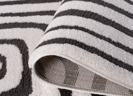 Loft Geometric Dark Grey Rug