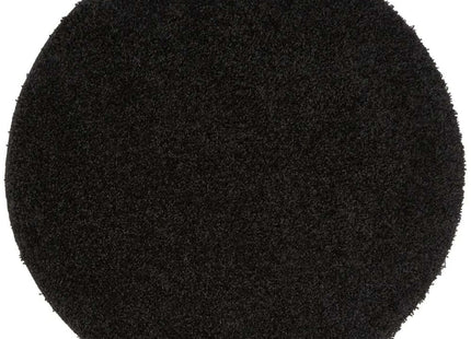 Washable Black Shaggy Rug