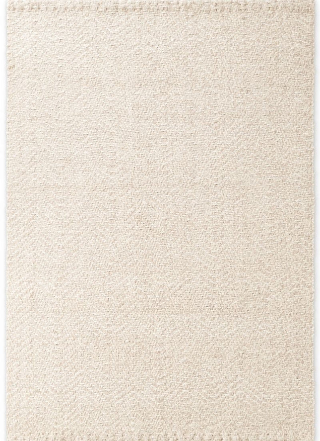 Majoli Natural White Herringbone Wool & Jute Rug