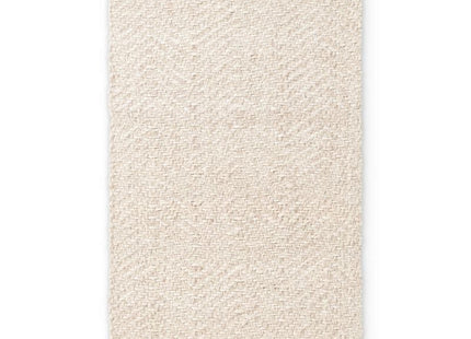 Majoli Natural White Herringbone Wool & Jute Rug