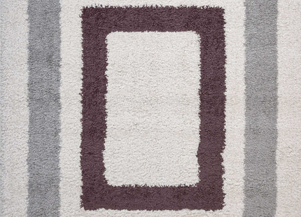 Moodi Shaggy Grey/Purple Contour Rug