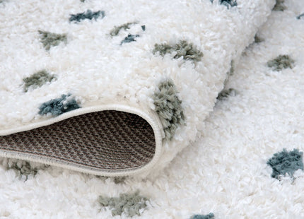 Moodi Shaggy Green Drizzle Rug