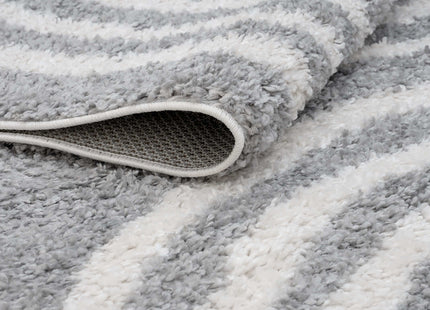 Moodi Shaggy Grey Echo Rug