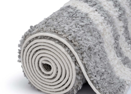 Moodi Shaggy Grey Echo Rug