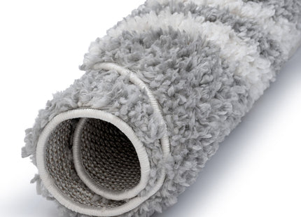 Moodi Shaggy Grey Echo Rug