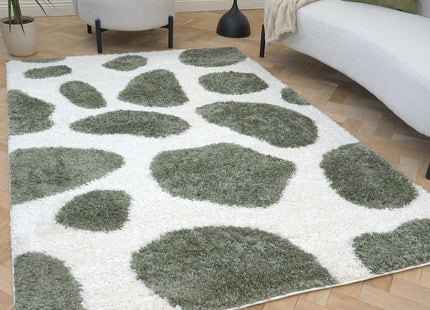 Moodi Shaggy Green Erosan Rug