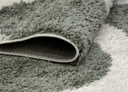Moodi Shaggy Green Erosan Rug