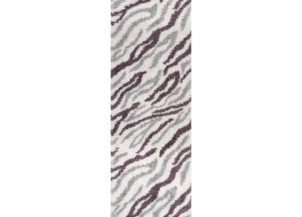 Moodi Shaggy Grey/Purple Mauvine Rug