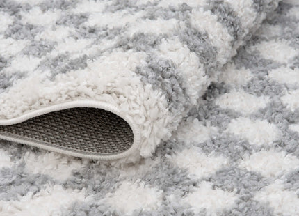 Moodi Shaggy Grey Mulberry Rug