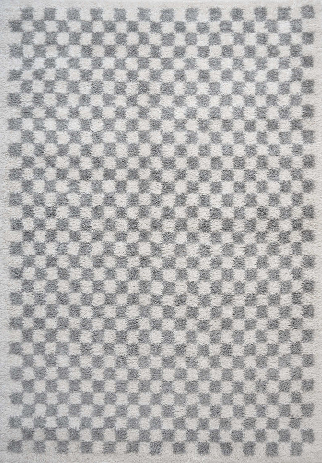 Moodi Shaggy Grey Mulberry Rug